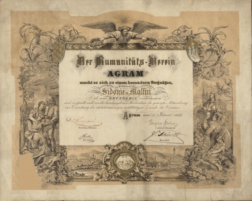 Der Humanitäts-Verein in Agram .../ [ilustrator] F. Kollařz