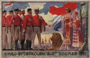 II. hrv. svesokolski slet Zagreb 1911. / Klišeji i tisak Dioničke tiskare u Zagrebu